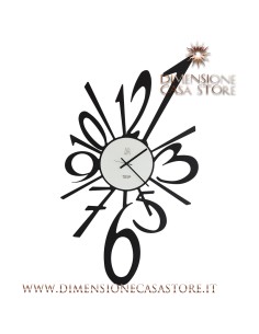 Arti & Mestieri - Orologio da parete di design Big Bang grande-62 x-nero 110 cm di altezza