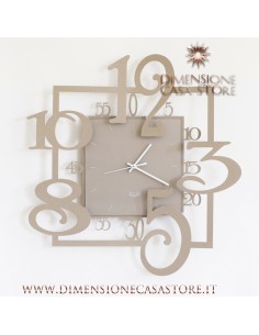 Arti & Mestieri - Orologio da parete particolare Amos-50 x-beige 5 x 50 cm di altezza 2