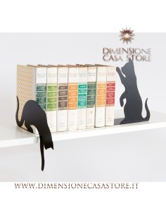 Arti & Mestieri - Ferma libri Gatti-23 cm-nero 2