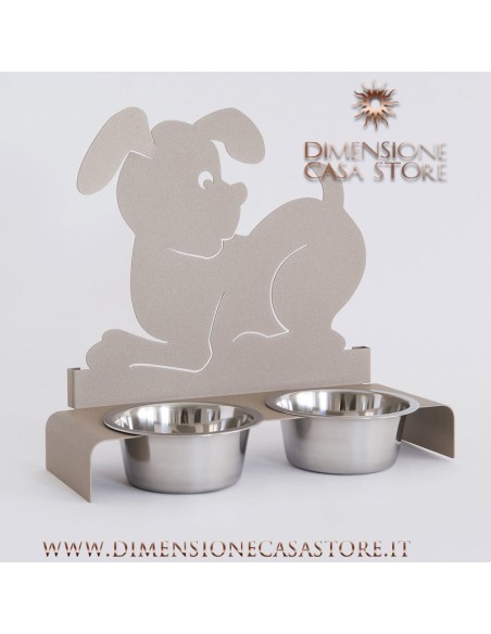 Arti & Mestieri - Porta ciotole per cani-40 x-beige 17 x 38 cm di altezza