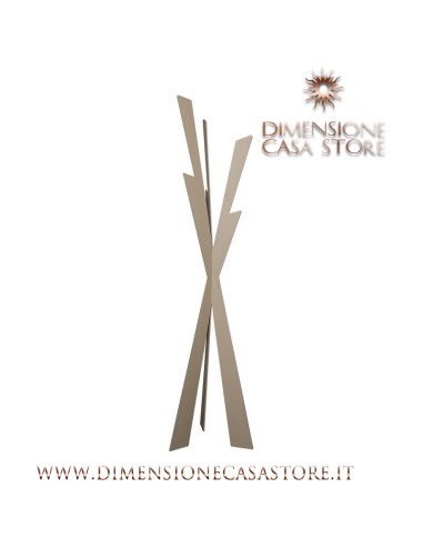 Arti & Mestieri - Appendiabiti da terra di design Zeus-40 x-beige 177 cm di altezza