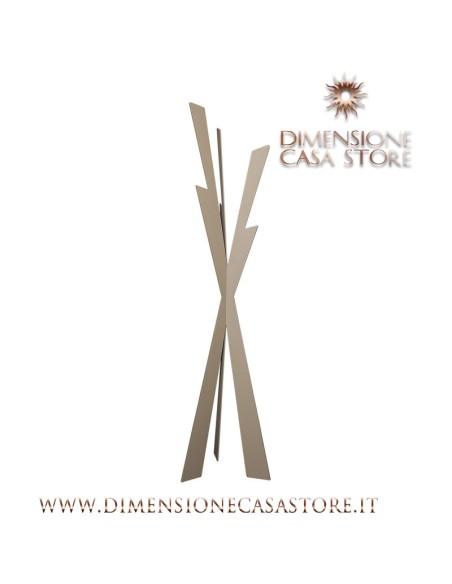 Arti & Mestieri - Appendiabiti da terra di design Zeus-40 x-beige 177 cm di altezza