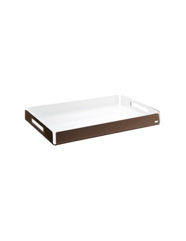 Vesta Home - Vassoio Grande Like Water·marrone Monosatinato·45 X 31 X 5 H Th. 5 Mm