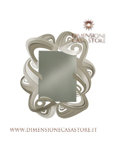 Arti & Mestieri - Specchio da parete di design Penelope-sabbia cm 87x100 (43x57H)