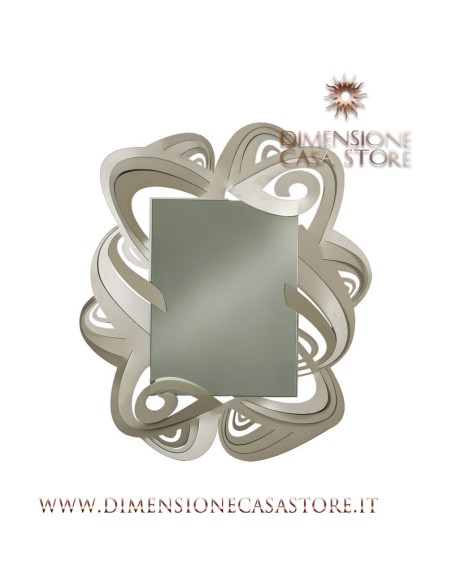 Arti & Mestieri - Specchio da parete di design Penelope-sabbia cm 87x100 (43x57H)