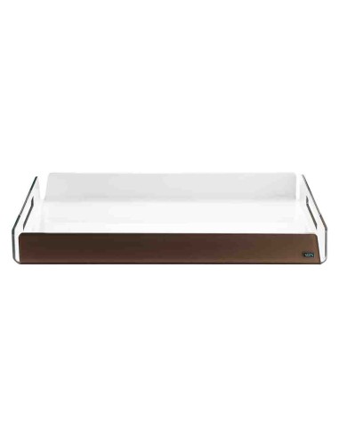 Vesta Home - Vassoio Grande Like Water·marrone Monosatinato·45 X 31 X 5 H Th. 5 Mm