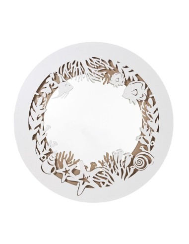 Arti & Mestieri - Specchio Nettuno Beige Bianco Marmo