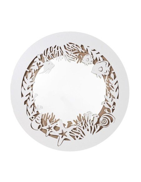 Arti & Mestieri - Specchio Nettuno Beige Bianco Marmo
