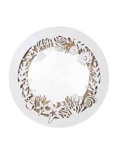 Arti & Mestieri - Specchio Nettuno Beige Bianco Marmo