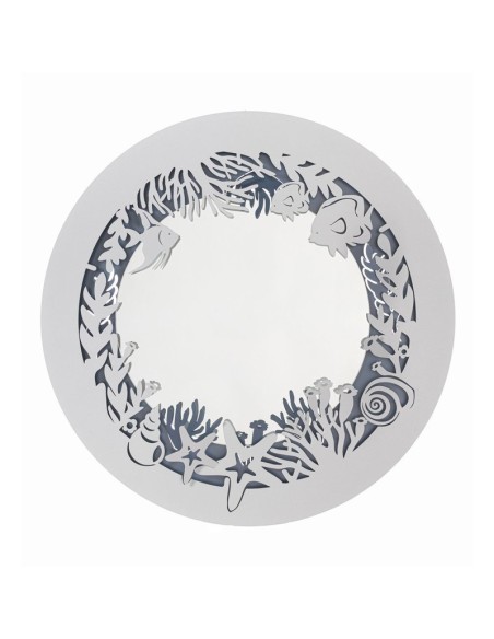 Arti & Mestieri - Specchio Nettuno Azzurro Bianco Marmo