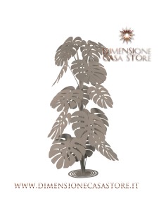 Arti & Mestieri - Pianta decorativa moderna Monstera grande-Diametro-beige 60 x 150 cm di altezza