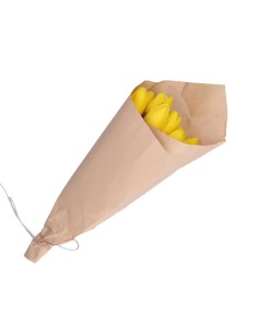 Rituali Domestici - Rituali Domestici - Bouquet da 9 Tulipani Giallo Linea ''flora'' H 35 Cm