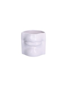 Rituali Domestici - Rituali Domestici - Linea Augusto Vaso Decorativo Bocca Bianco in Ceramica 16x13,5xh 14,7 Cm