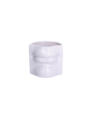Rituali Domestici - Rituali Domestici - Linea Augusto Vaso Decorativo Bocca Bianco in Ceramica 16x13,5xh 14,7 Cm