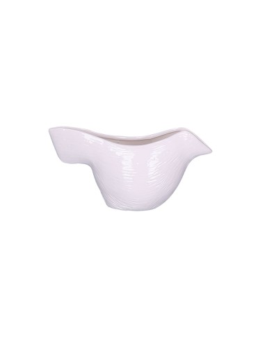 Rituali Domestici - Rituali Domestici - Linea Lallodola Cachepot Uccellino Bianco 25,5x10xh 12 Cm