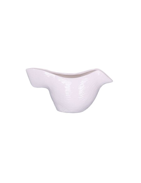 Rituali Domestici - Rituali Domestici - Linea Lallodola Cachepot Uccellino Bianco 25,5x10xh 12 Cm