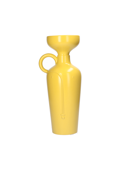 Rituali Domestici - Rituali Domestici - Linea Pelike Vaso Giallo Volto L in Ceramica 17,5x15,5xh 38,5 Cm Gb