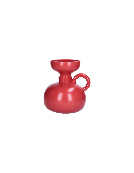 Rituali Domestici - Rituali Domestici - Linea Pelike Vaso Rosso S in Ceramica 18,5x17xh 20 Cm Gb