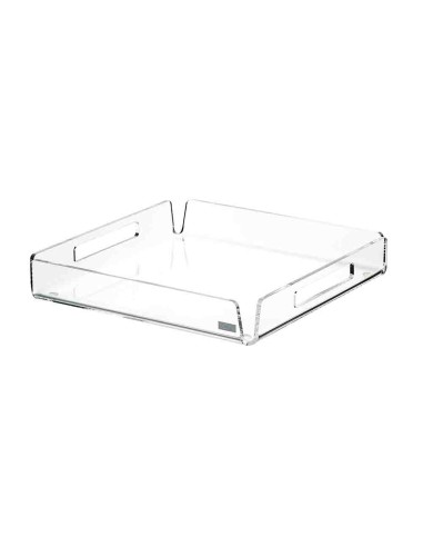 Vesta Home - Vassoio Quadrato Mini Like Water·trasparente·20 X 20 X 4 H Th. 5 Mm