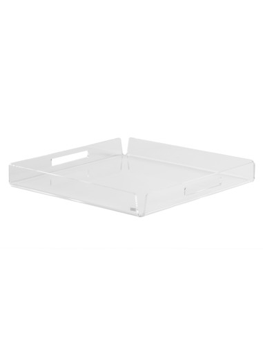 Vesta Home - Vassoio Quadrato Mini Like Water·trasparente·20 X 20 X 4 H Th. 5 Mm