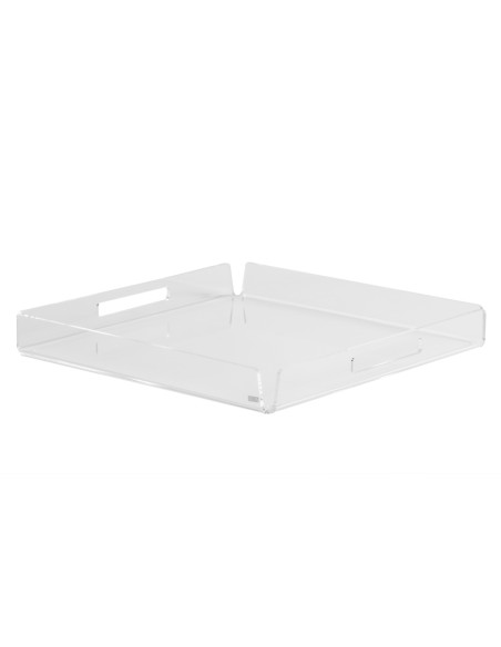 Vesta Home - Vassoio Quadrato Mini Like Water·trasparente·20 X 20 X 4 H Th. 5 Mm
