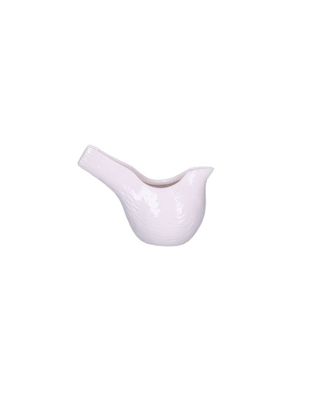 Rituali Domestici - Rituali Domestici - Linea Lallodola Cachepot Uccellino Bianco 18x8,5xh 13 Cm