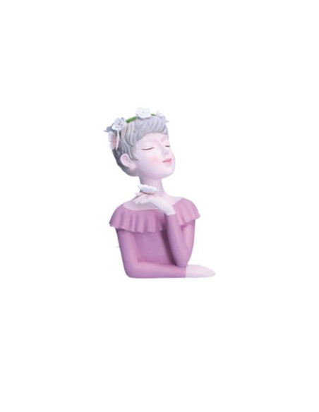 Rituali Domestici - Rituali Domestici - Linea Lesignore Cachepot Susanna con Farfalla in Resina 17x10xh28 Cm