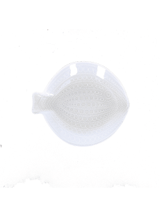 Rituali Domestici - Rituali Domestici - Linea Susanna Piatto Vetro Pesce Fantasia Bianco L 29,5x26xh 4 Cm