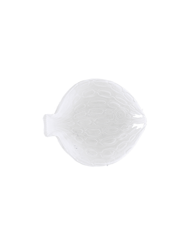 Rituali Domestici - Rituali Domestici - Linea Susanna Piatto Vetro Pesce Fantasia Bianco S 19,5x16xh 2,5 Cm