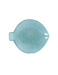 Rituali Domestici - Rituali Domestici - Linea Susanna Piatto Vetro Pesce Fantasia Verde M 25,5x20,5xh 3 Cm
