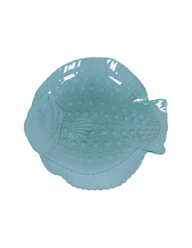 Rituali Domestici - Rituali Domestici - Linea Susie Piatto Vetro Pesce Verde Xl 38x34,5xh 4 Cm