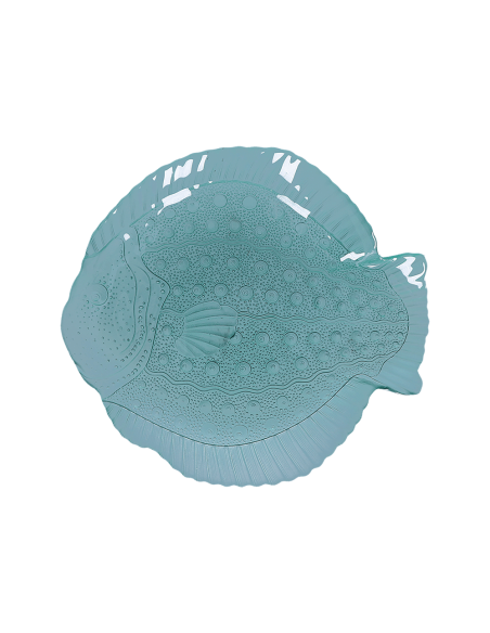 Rituali Domestici - Rituali Domestici - Linea Susie Piatto Vetro Pesce Verde Xl 38x34,5xh 4 Cm