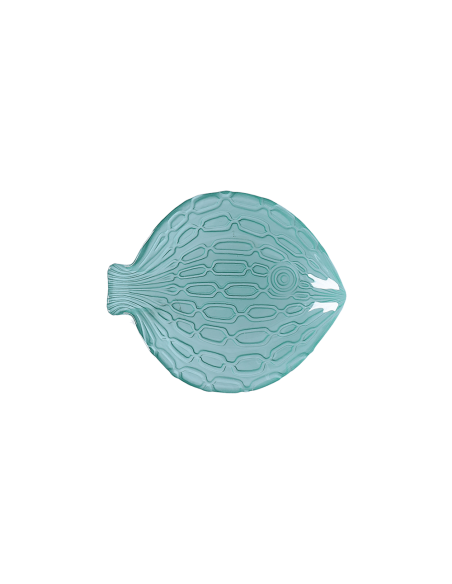 Rituali Domestici - Rituali Domestici - Linea Susanna Piatto Vetro Pesce Fantasia Verde S 19,5x16xh 2,5 Cm