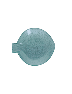 Rituali Domestici - Rituali Domestici - Linea Susanna Piatto Vetro Pesce Fantasia Verde L 29,5x26xh 4 Cm