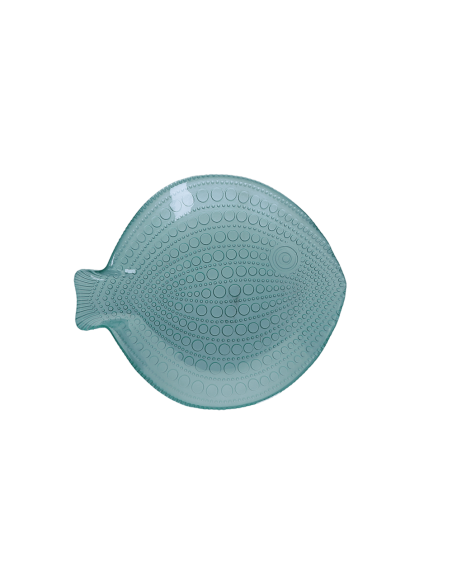 Rituali Domestici - Rituali Domestici - Linea Susanna Piatto Vetro Pesce Fantasia Verde L 29,5x26xh 4 Cm