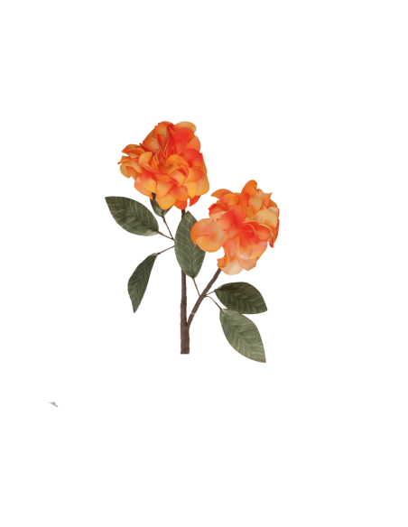 Rituali Domestici - Rituali Domestici Linea Flora Rosa Arancione Artificiale in Lattice Cm 94 H