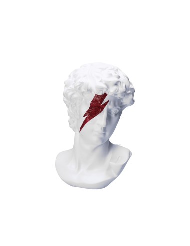 Rituali Domestici - Rituali Domestici - Linea ''ildavide'' Busto in Resina Bianco Lampo Rosso 20x18xh 29 Cm