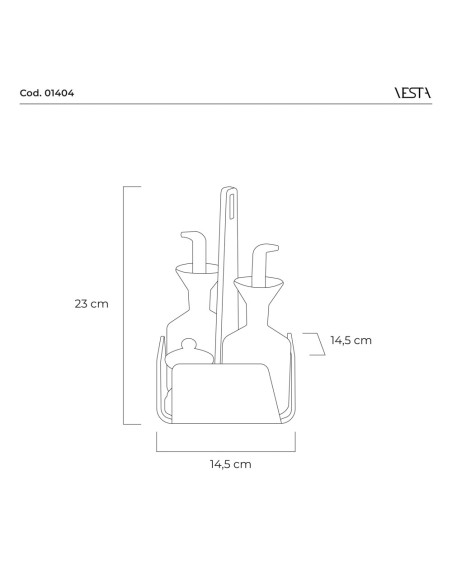 Vesta Home - Menage Cestino Like Water·trasparente·14,5 X 14,5 X 23 H Th. 5 Mm
