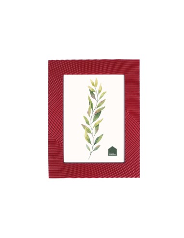 Rituali Domestici - Rituali Domestici - Linea ''tiguardo'' Portafoto Solchi Rosso in Resina per Foto 13x18 Cm in
