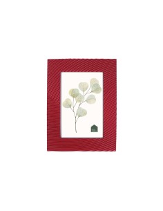 Rituali Domestici - Rituali Domestici - Linea ''tiguardo'' Portafoto Solchi Rosso in Resina per Foto 10x15 Cm in