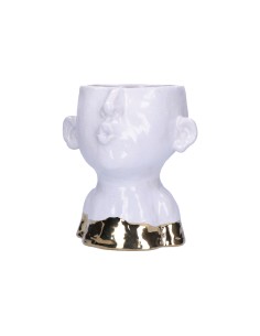 Rituali Domestici - Rituali Domestici - Linea ''eiofischio'' Cachepot Oro in Stoneware M 15,5x15xh 17 Cm