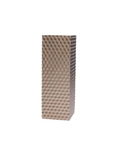 Rituali Domestici - Rituali Domestici - Vaso Quadrato Oro in Resina Cuboroso 11x11xh 32 Cm 2