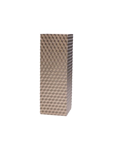 Rituali Domestici - Rituali Domestici - Vaso Quadrato Oro in Resina Cuboroso 11x11xh 32 Cm