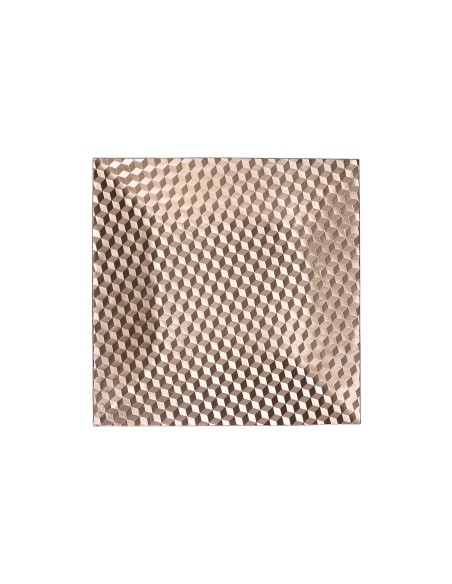 Rituali Domestici - Rituali Domestici - Centrotavola Decorativo Quadrato Oro in Resina Cuboroso 29,5x29,5xh 3 Cm