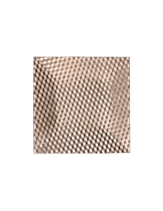 Rituali Domestici - Rituali Domestici - Centrotavola Decorativo Quadrato Oro in Resina Cuboroso 29,5x29,5xh 3 Cm