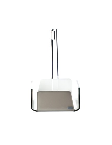 Vesta Home - Menage Cestino Like Water·tortora Monosatinato·14,5 X 14,5 X 23 H Th. 5 Mm