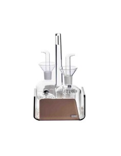 Vesta Home - Menage Cestino Like Water·marrone Monosatinato·14,5 X 14,5 X 23 H Th. 5 Mm 2