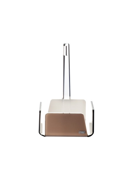 Vesta Home - Menage Cestino Like Water·marrone Monosatinato·14,5 X 14,5 X 23 H Th. 5 Mm