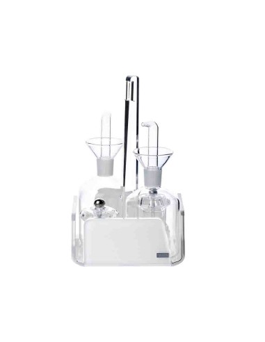 Vesta Home - Menage Cestino Like Water·bianco Monosatinato·14,5 X 14,5 X 23 H Th. 5 Mm