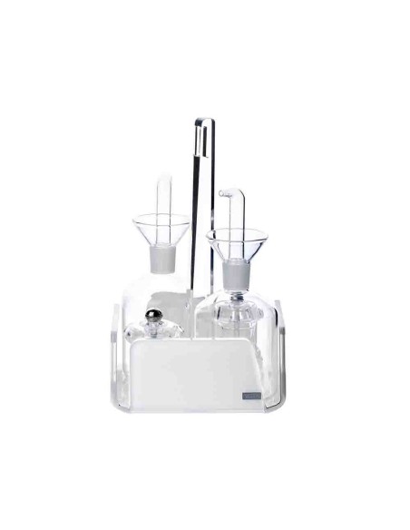 Vesta Home - Menage Cestino Like Water·bianco Monosatinato·14,5 X 14,5 X 23 H Th. 5 Mm